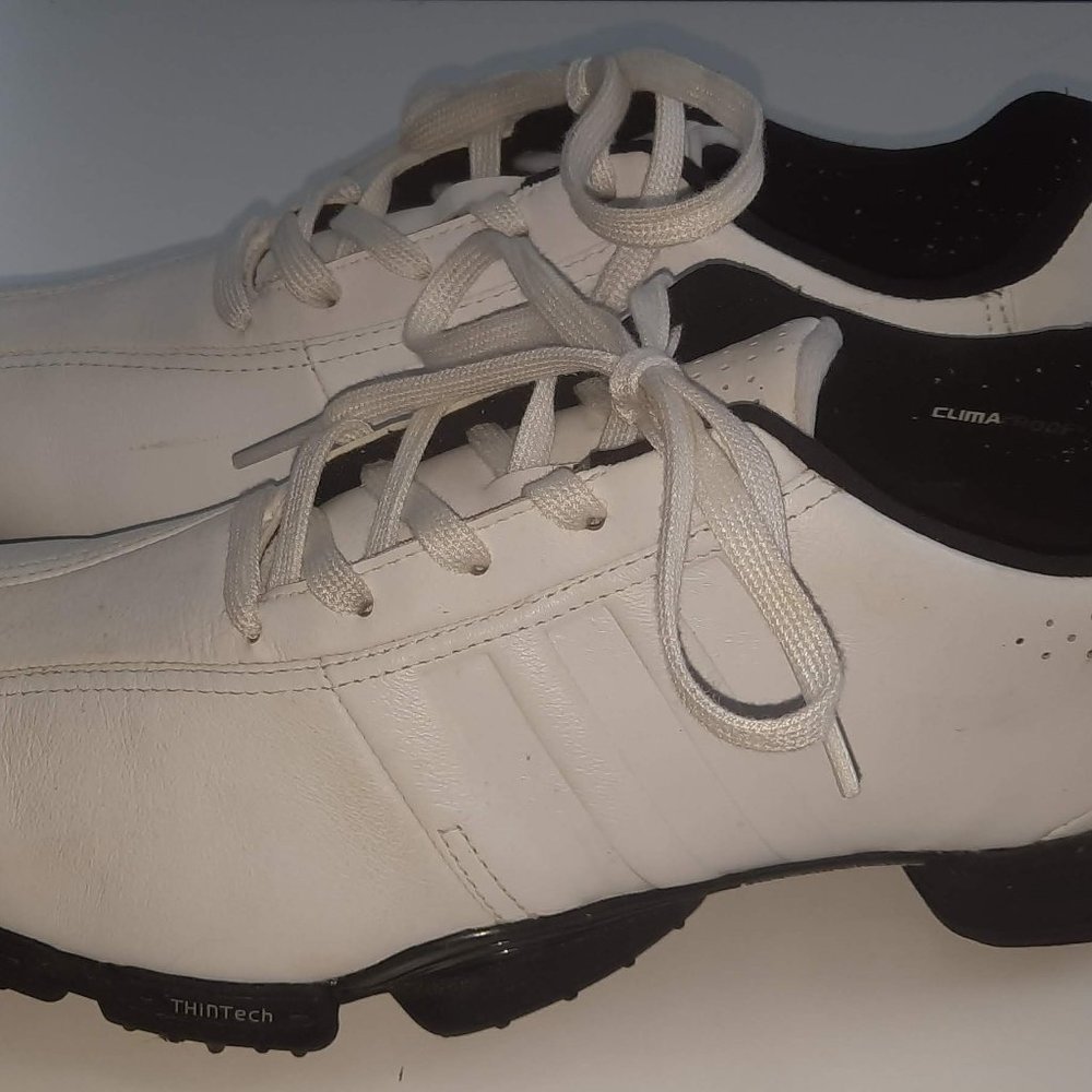 Adidas Greenstar Golf Cleats Torsion System Size 8.5 White 670593